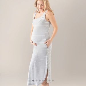 BLACK Kindred Bravely Zora Nursing & Maternity midi dress